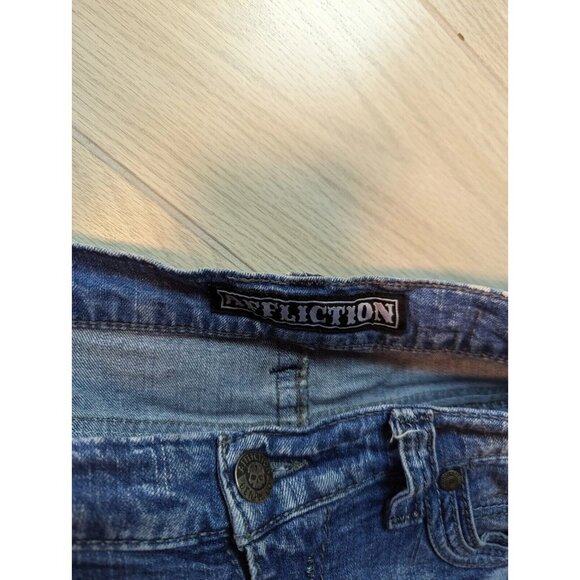 Affliction Black Premium Blake Mens Blue Jeans Denim Size 36 40x32 Distressed - Picture 7 of 12